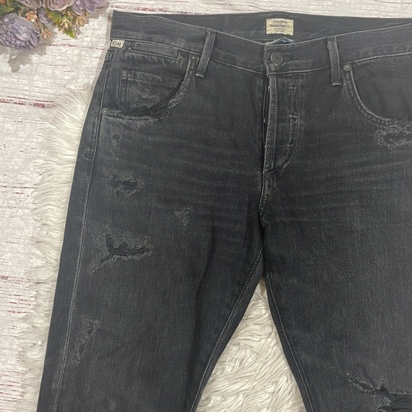 Citizens of Humanity Premium Vintage Emerson Slim Boyfriend Black Pepper Jeans - Picture 7 of 15